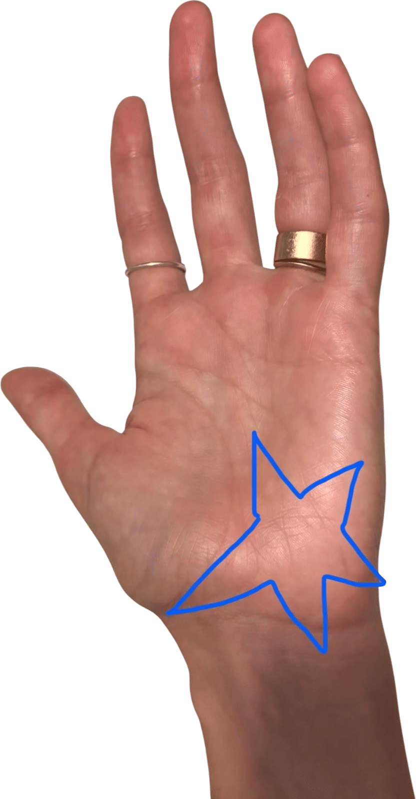 use the heel of your hand to blend cream blush/bronzer