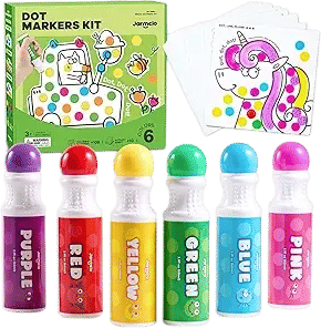 Jar Melo Washable Dot Markers for Toddlers