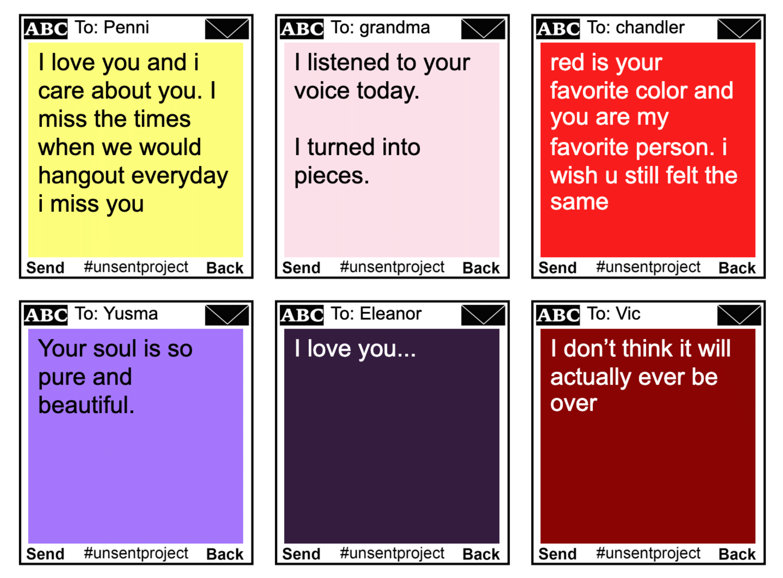 Unsent Project Archive