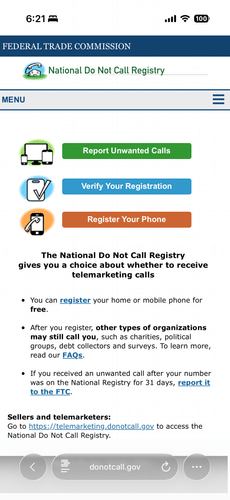 Reduce the # of spam calls you get