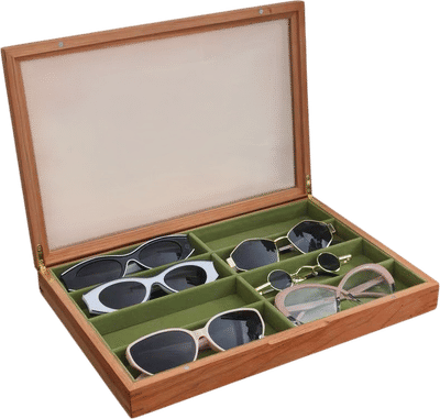 Luxury Solid Wood Glasses Organizer