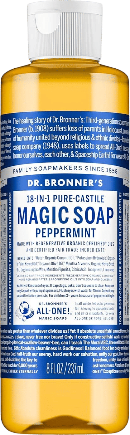 dr bronners peppermint soap