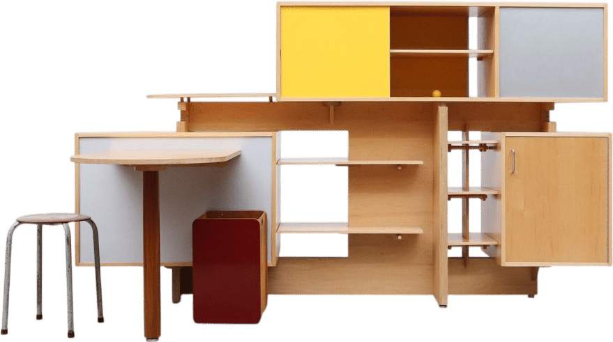 1970's Stewart MacDougall Room Divider with Desk