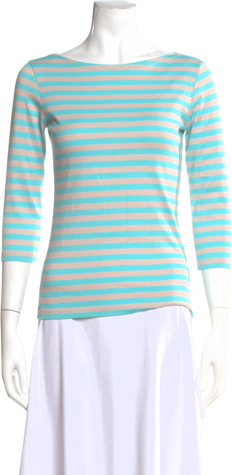 Marimekko Striped Bateau Neckline Top
