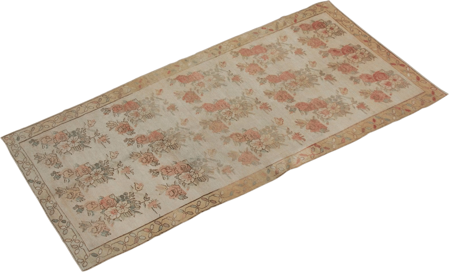 4' 9" x 10' 8" Oushak Floral Rug