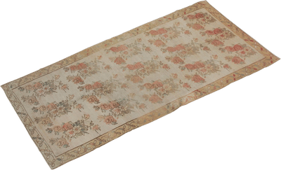 Vintage Oushak Floral Rug (4'9" x 10'8")