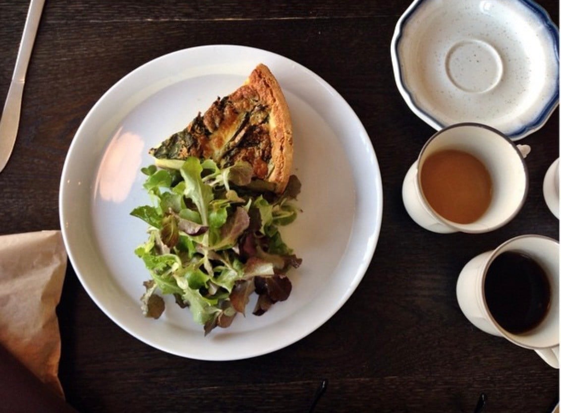 Go have coffee and a small bite the morning of.