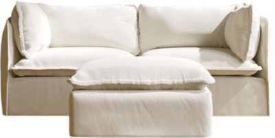 Washable 2-Seater + Ottoman