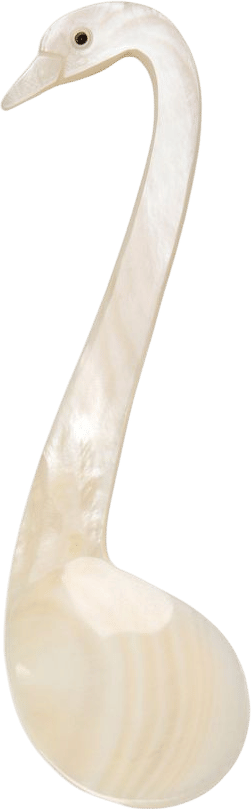 Mother Of Pearl Swan Spoon