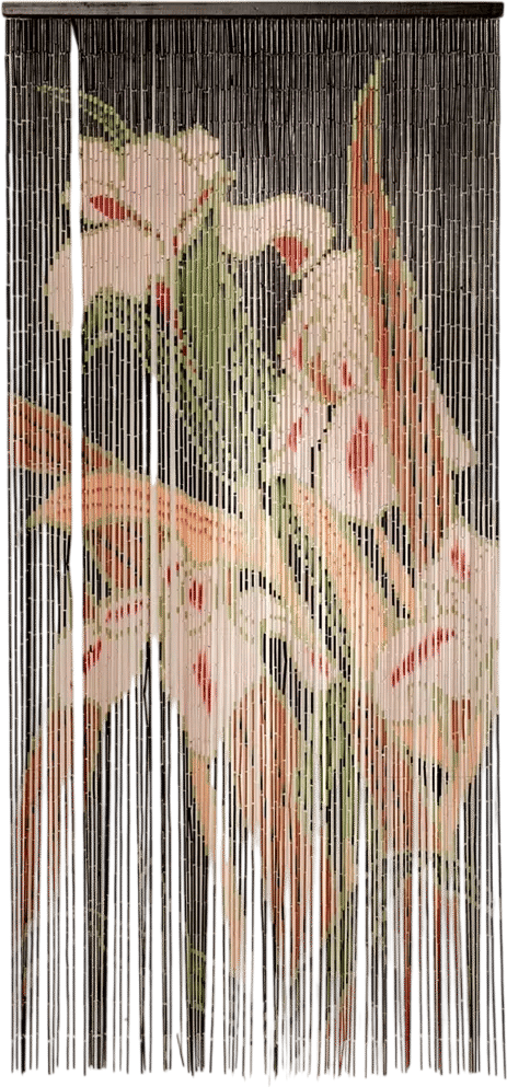 Iris Bamboo Beaded Curtain