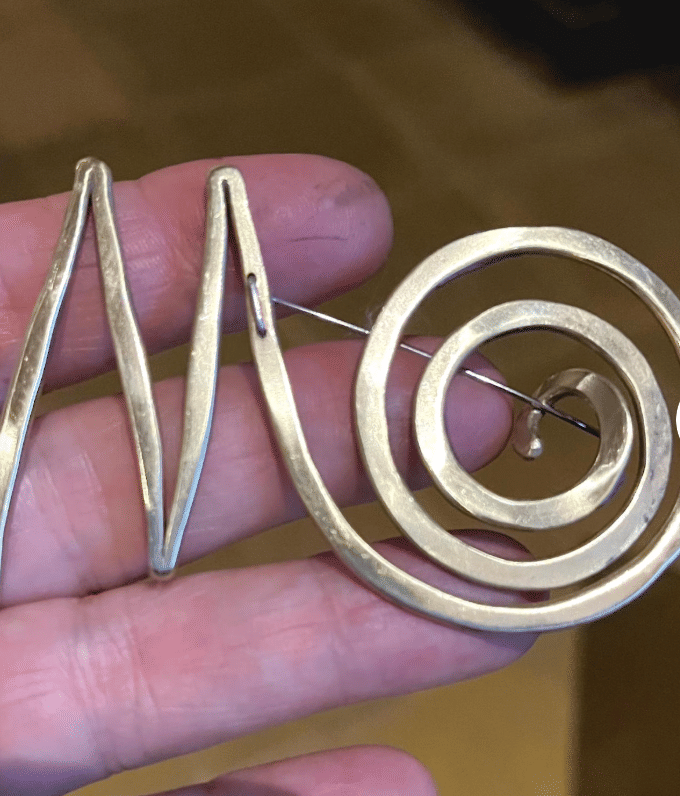 Personalized Initial Brooch