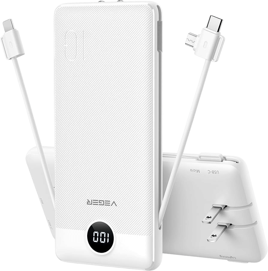 Portable Charger with Wall Plug