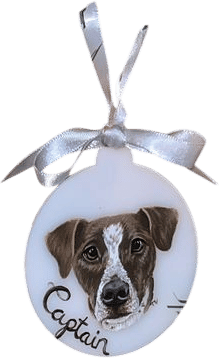 handpainted pet ornament