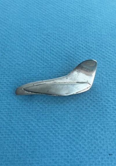 Vintage Modernist Sterling Silver Bird Brooch