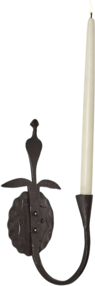 Nickey Kehoe Forged Iron Candle Wall Sconce