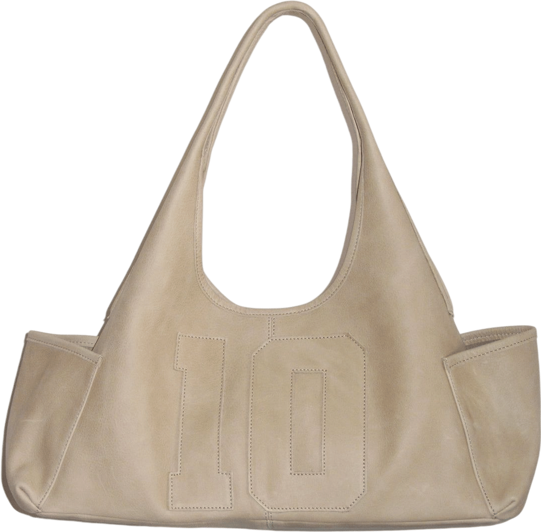 10 YEARS BAG - Beige blue shoulder bag
