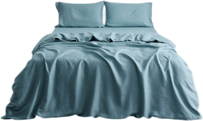 Lagoon Bedding Set 100% French Flax Linen