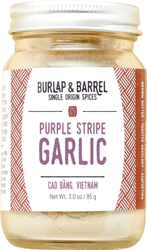 Burlap & Barrel Purple Stripe Garlic Powder