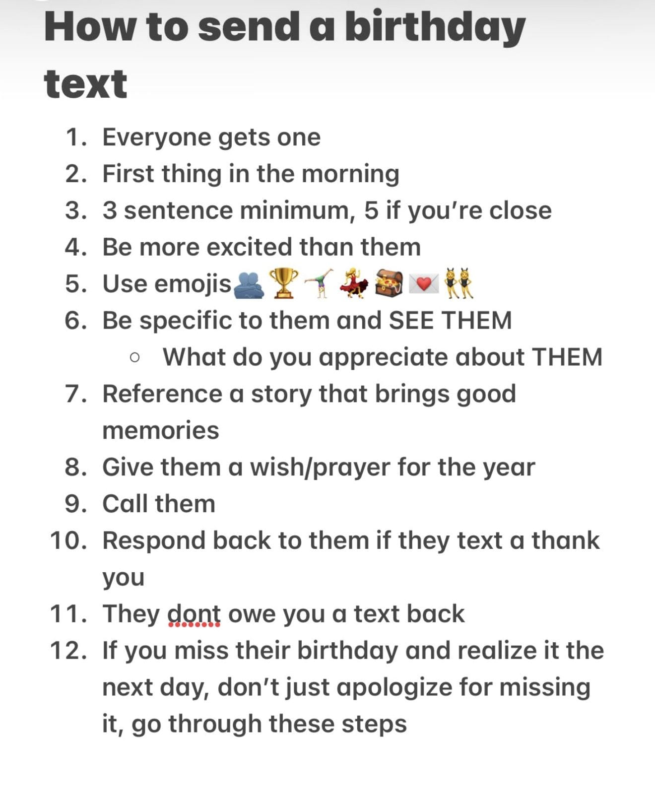 How to Send a Birthday Text
