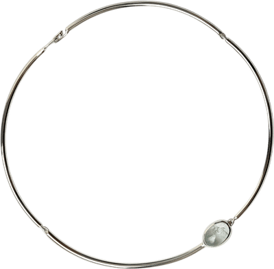 Oval Aquamarine Necklace
