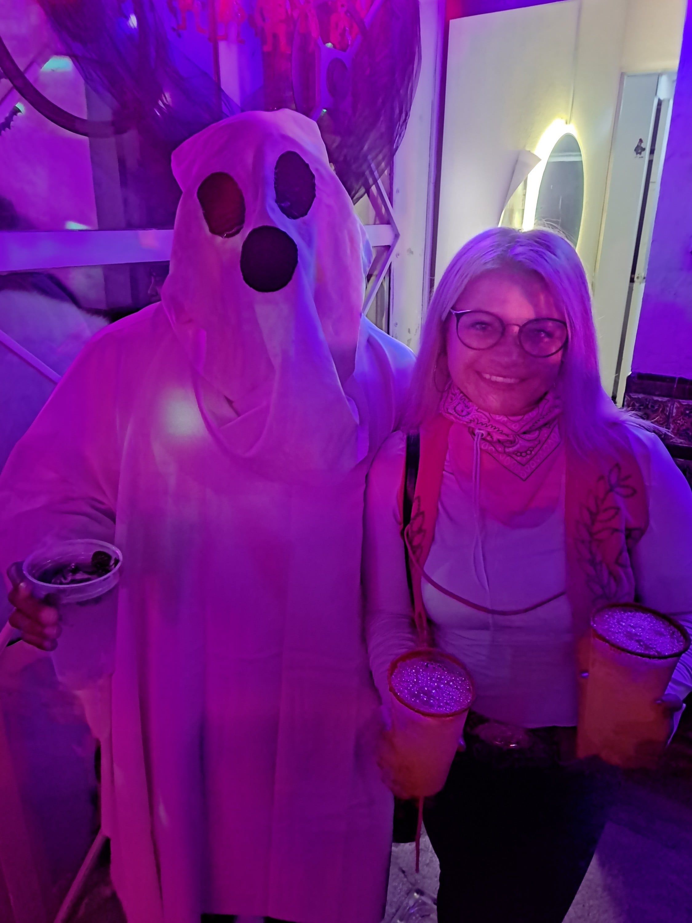 A sheet ghost