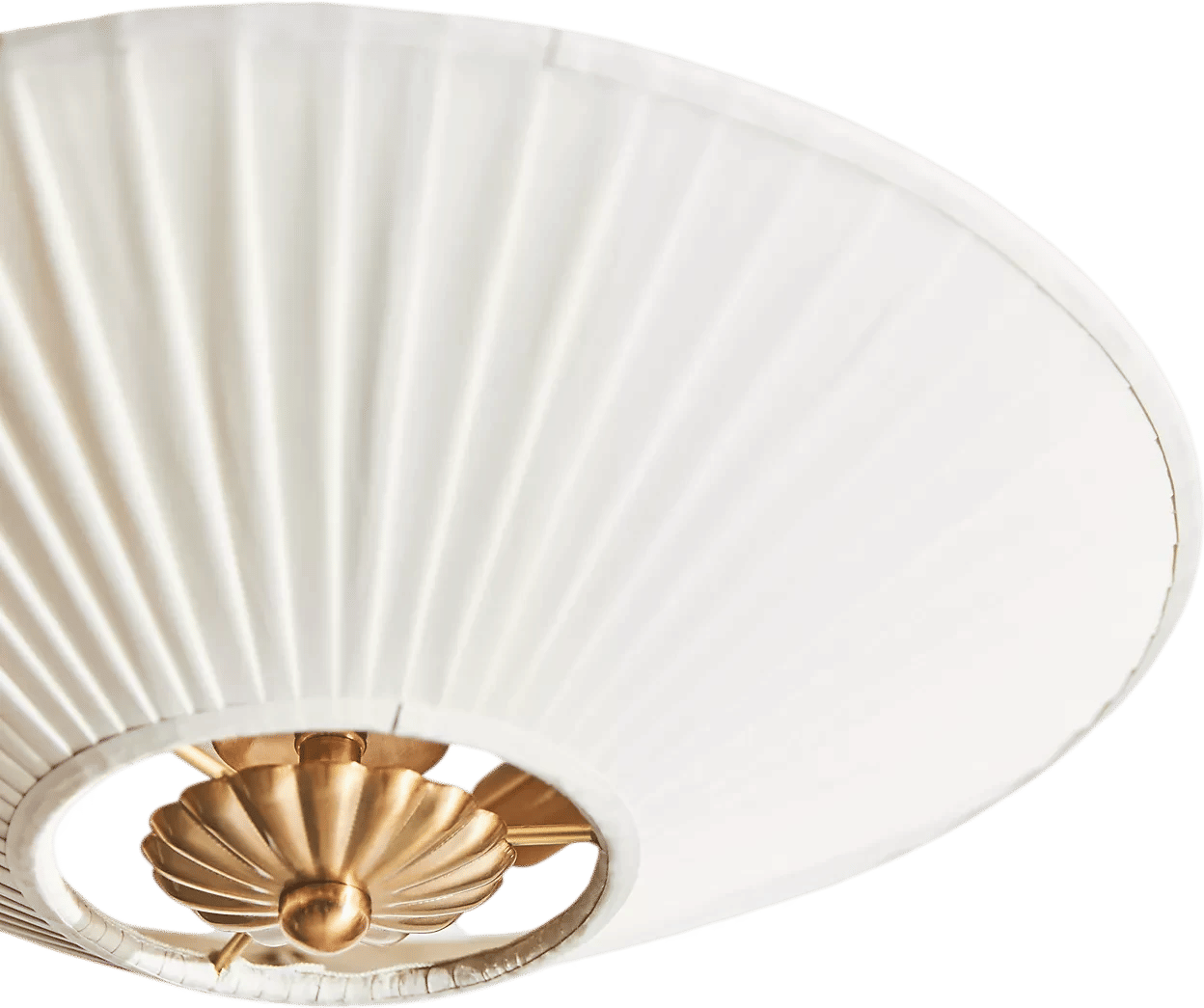 Stefanie Pleated Silk Flush Mount