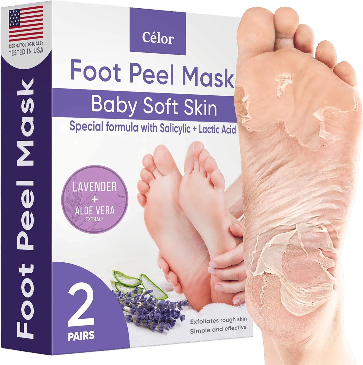 CÉLOR Foot Peeling Mask (Lavender)