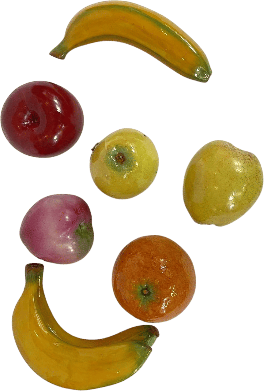 Vintage Ceramic Fruit Set