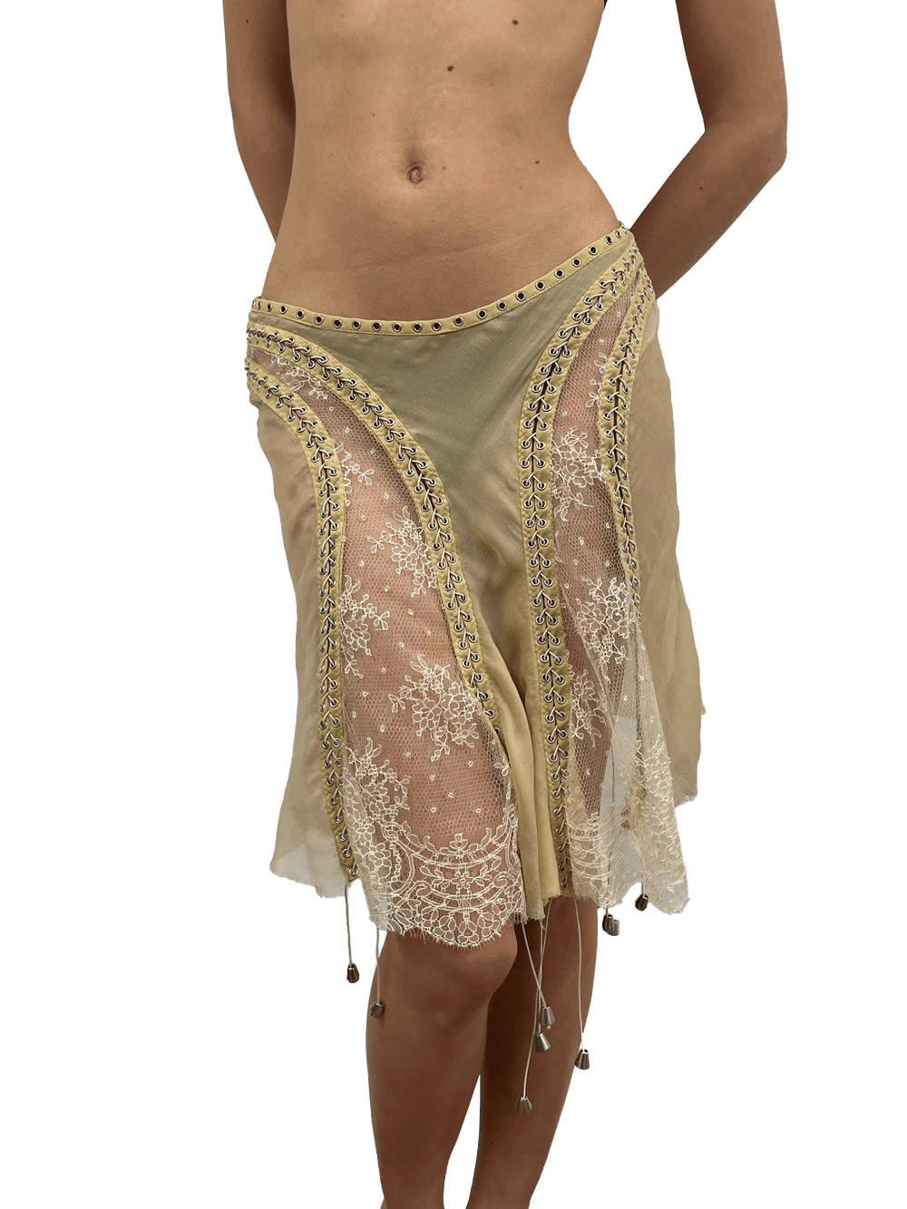 Paseillo Skirt in Camel Chiffon
