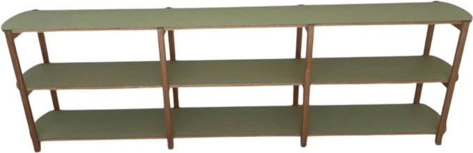 Green Wooden Bookshelf