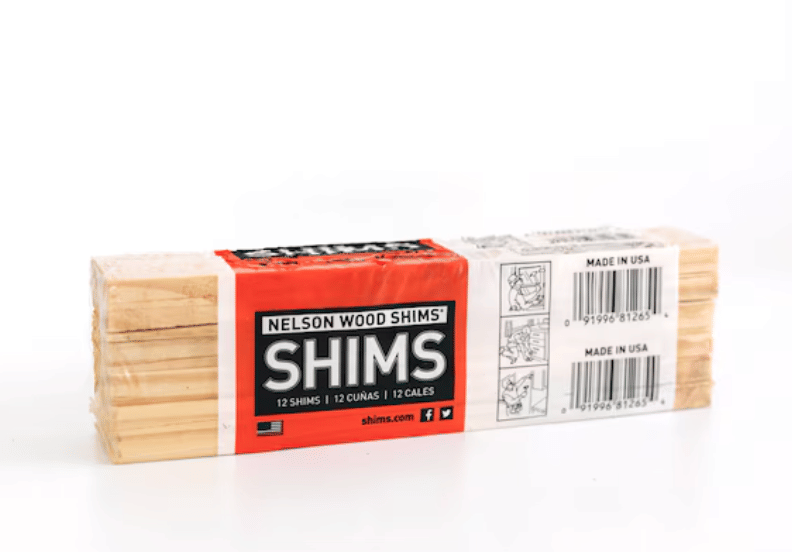 Shims for perspective correcting furniture placement