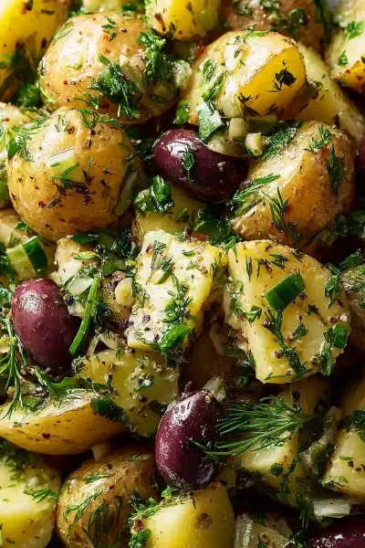 Classic Potato Salad with Olives Recipe