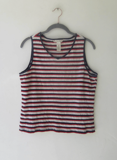 Y2K Striped Tank