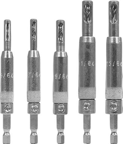Make It Snappy 5-Piece Self-Centering Hinge Drill Bit Set