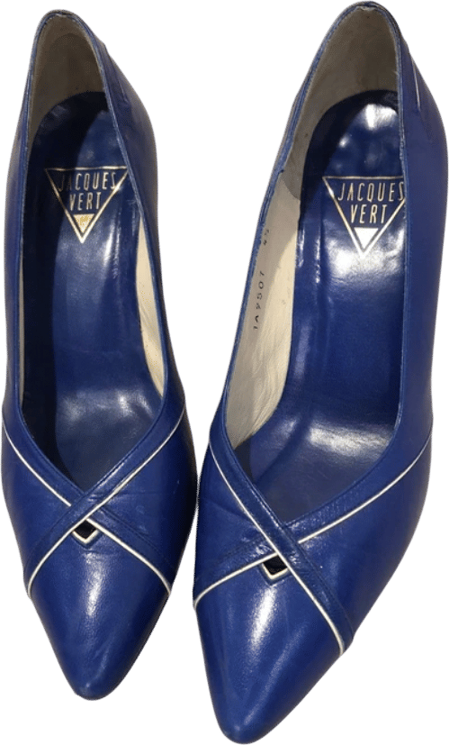 1980s Jacques Vert blue stilettos