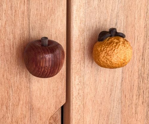 Wooden fruit cabinet knobs