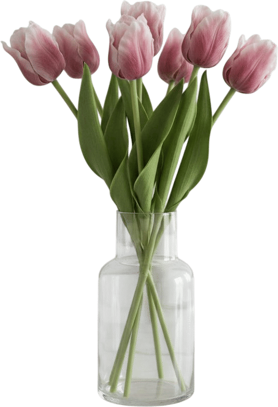 Chalet Faux Real Touch Parrot Tulip Stem 13" Purple