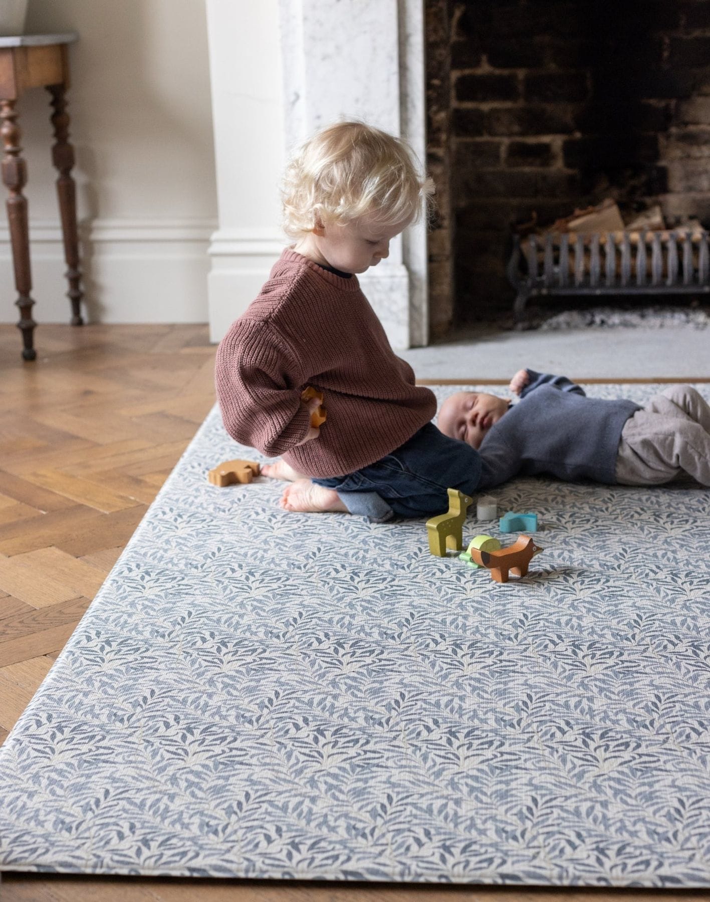 Totter & Tumble Morris & Co. The Willow Boughs Woad Play Mat