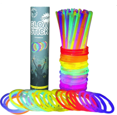 Bringing glow sticks when camping