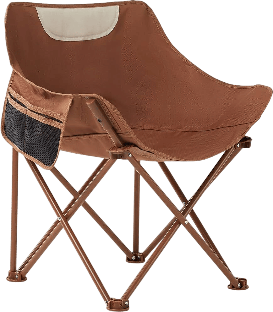 TOSAMC Portable Camping Foldable Chair (Brown)