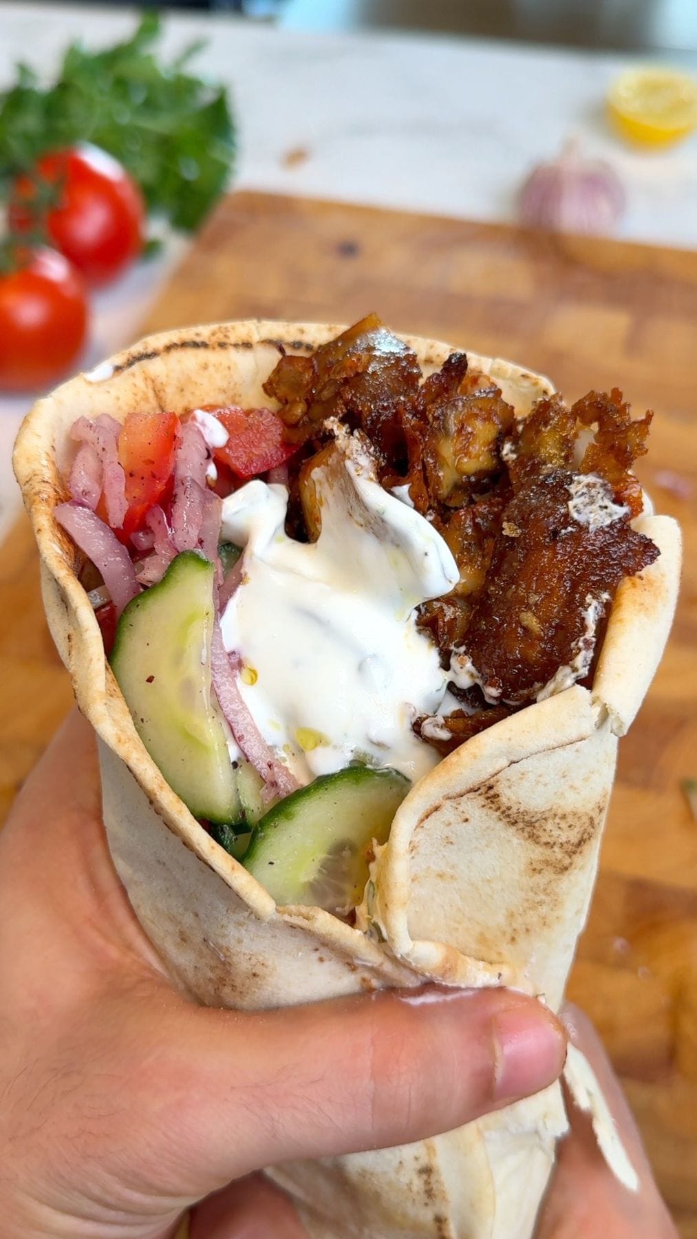 Crispy Tofu Shawarma Recipe