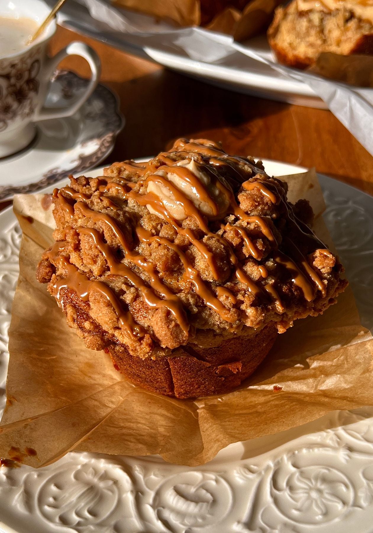 Bakery-Style Banana Biscoff Muffins Recipe