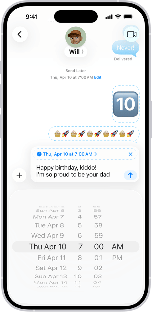 Send them scheduled texts