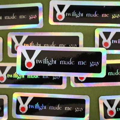 Twilight Made Me Gay Sticker