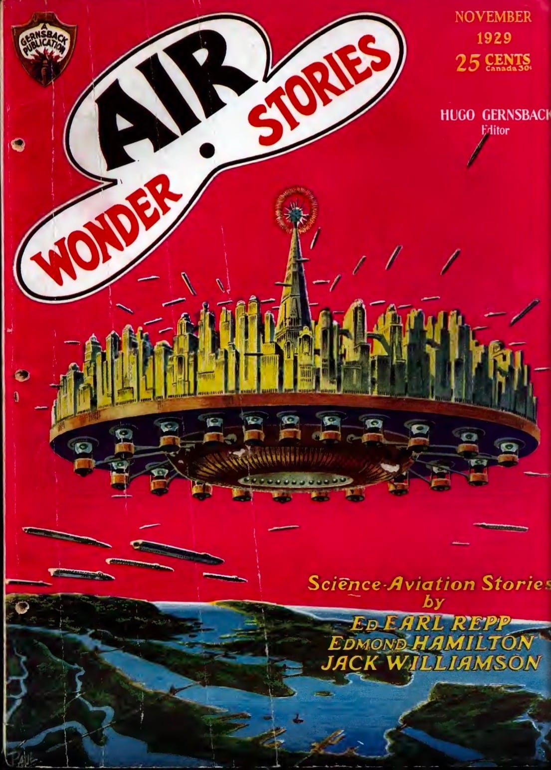 The city will float “where the air is cleaner and purer and free from disease carrying bacteria.”