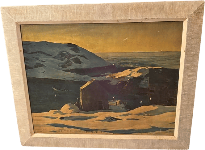 Winter: Monhegan Maine 1931 Lithograph Print