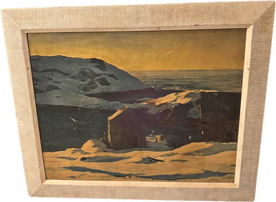 Winter: Monhegan Maine 1931 Lithograph Print