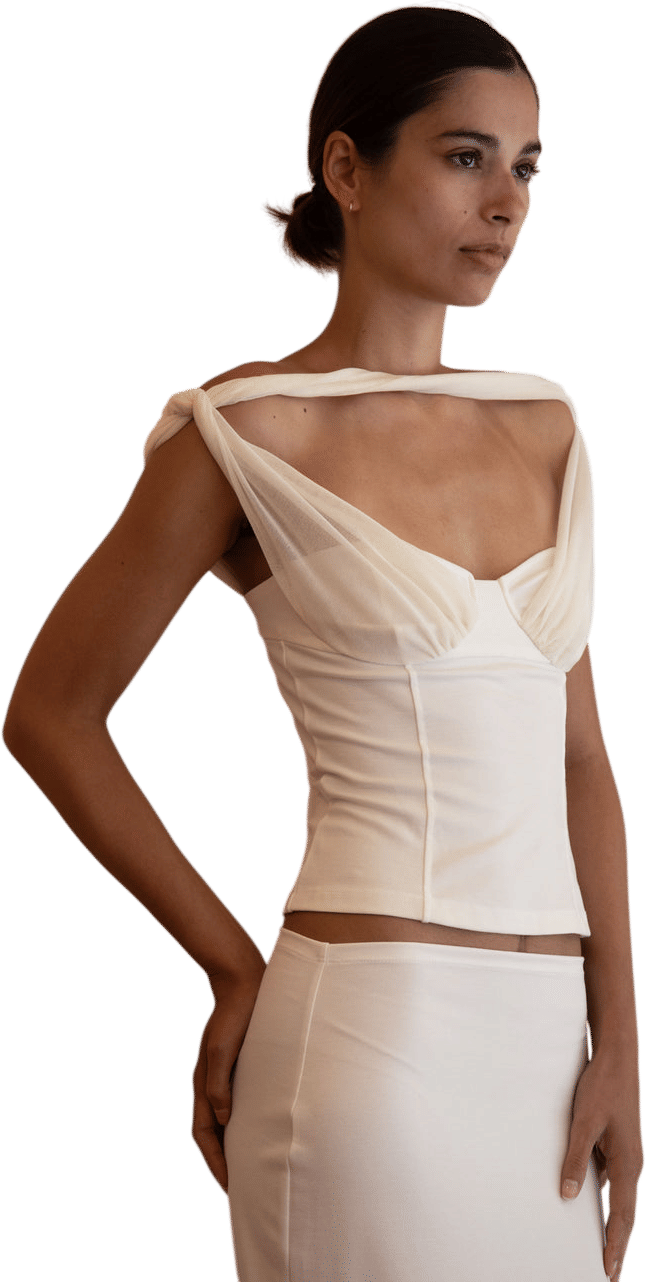 B U C I DIVINITY TOP IN IVORY