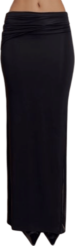Judy Slinky and Mesh Maxi Skirt