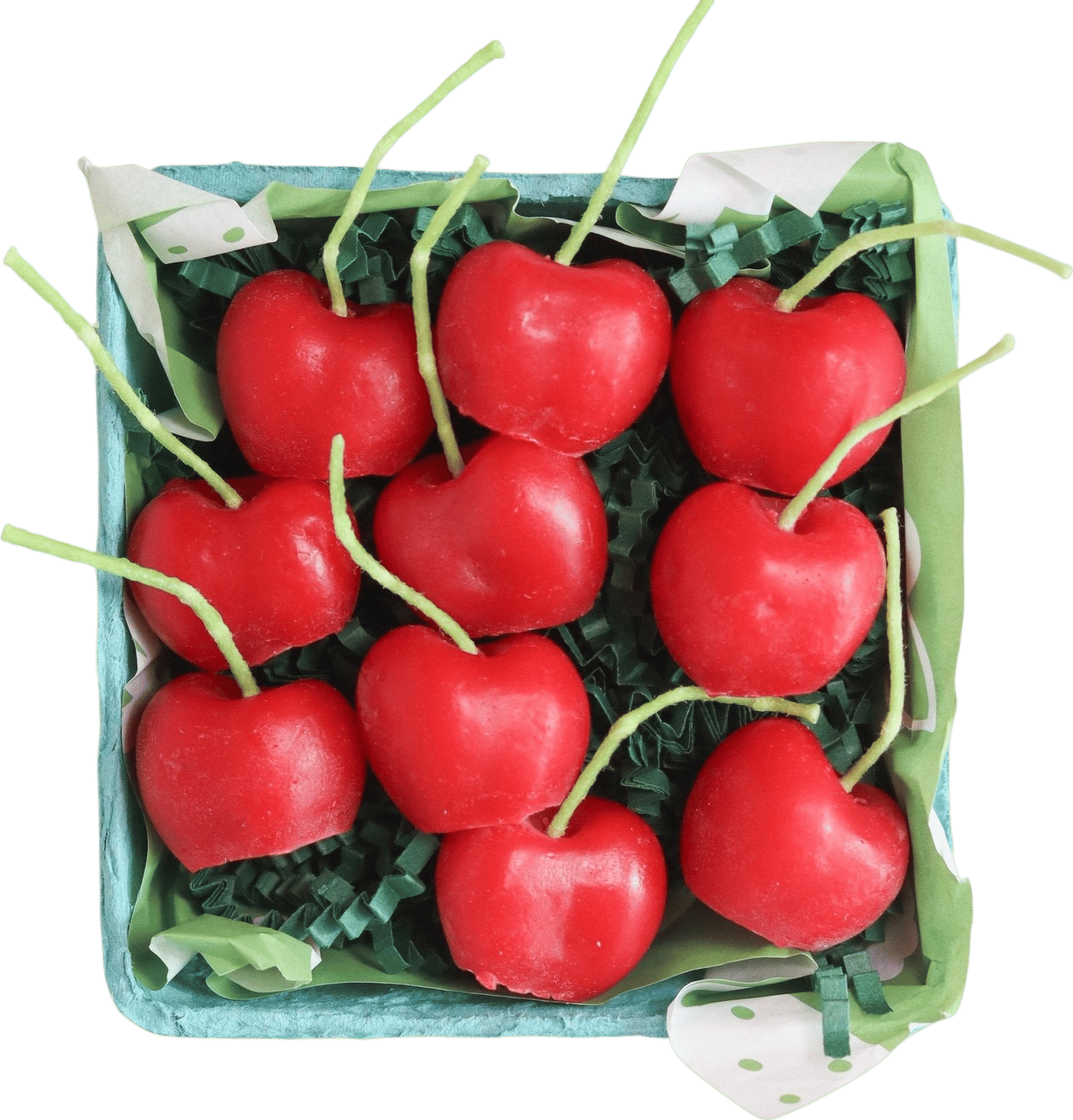 Cherry Beeswax Birthday Candles